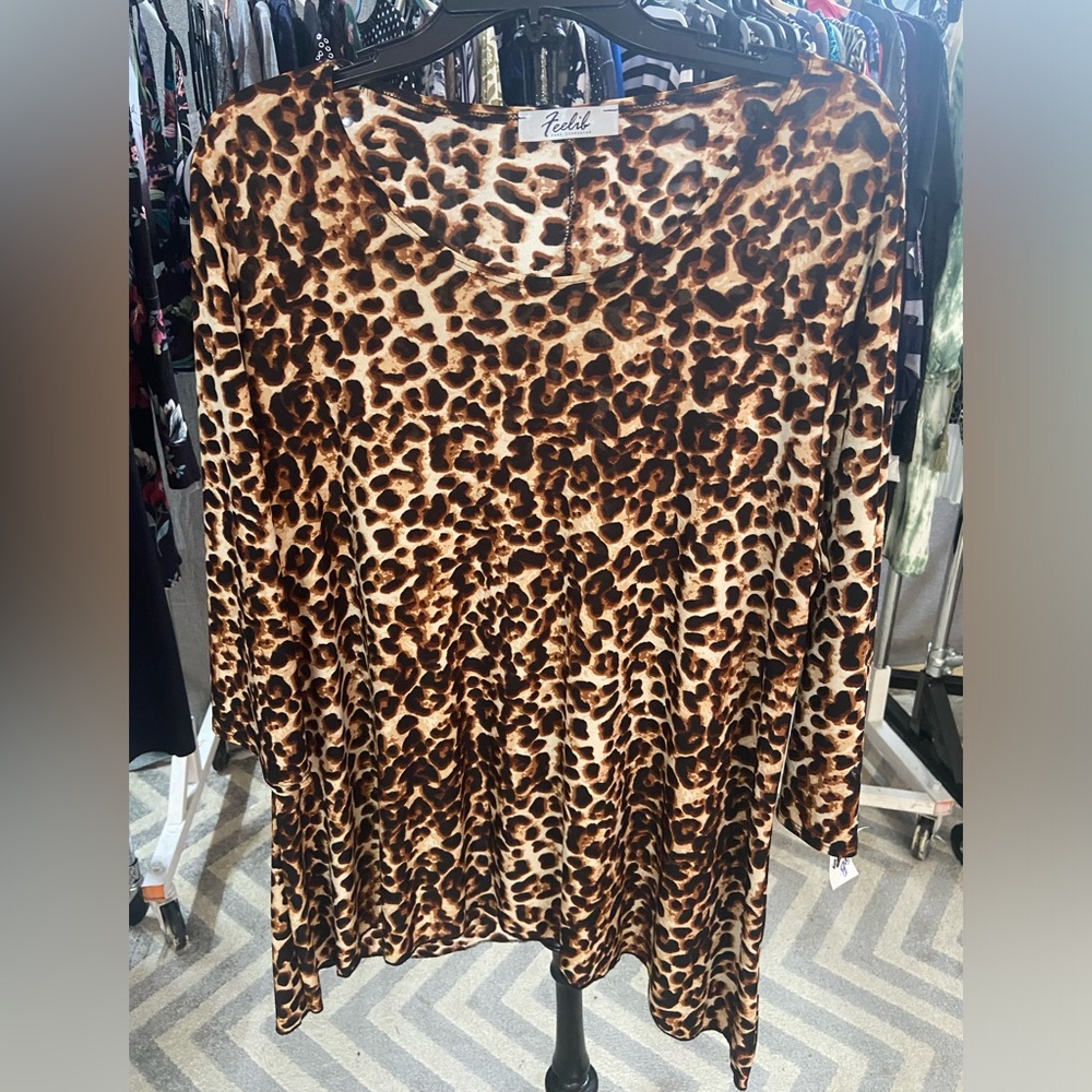 Animal print 3x woman’s shirt